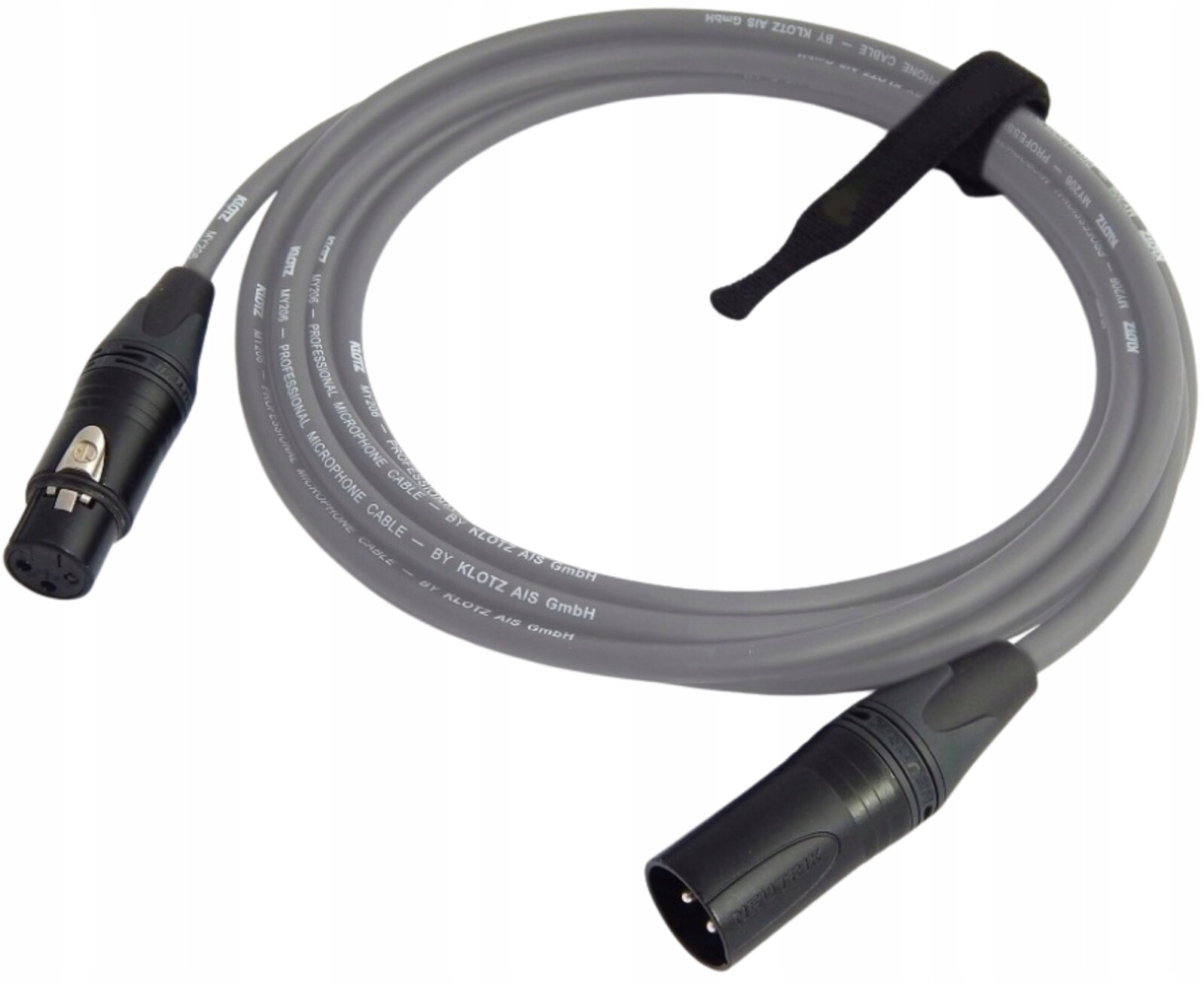 Kabel Xlr Klotz Šedý MY206 Mikrofonový Kabel Xlr-xlr Neutrik 75 m