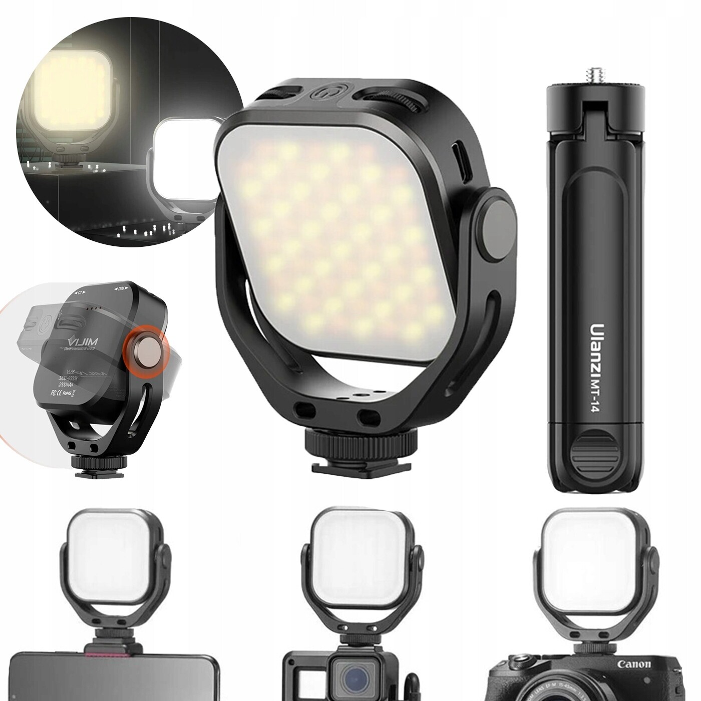 Výplňová Lampa Pro Fotografie Fotografický Kompakt Stativ Bonus Tripod