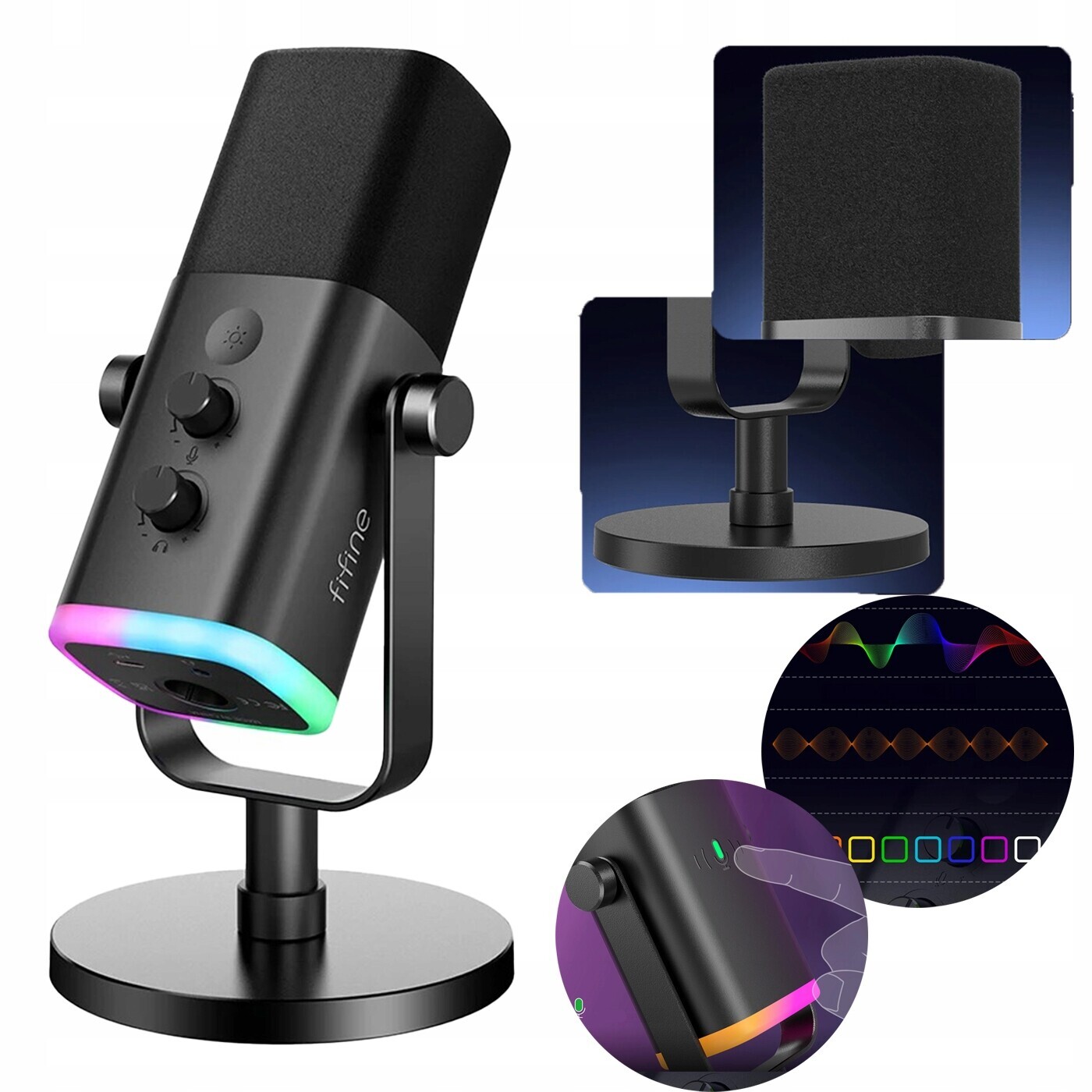 Profesionální Studiový Herní Mikrofon Pro Počítač, Zvuk Usb Xlr