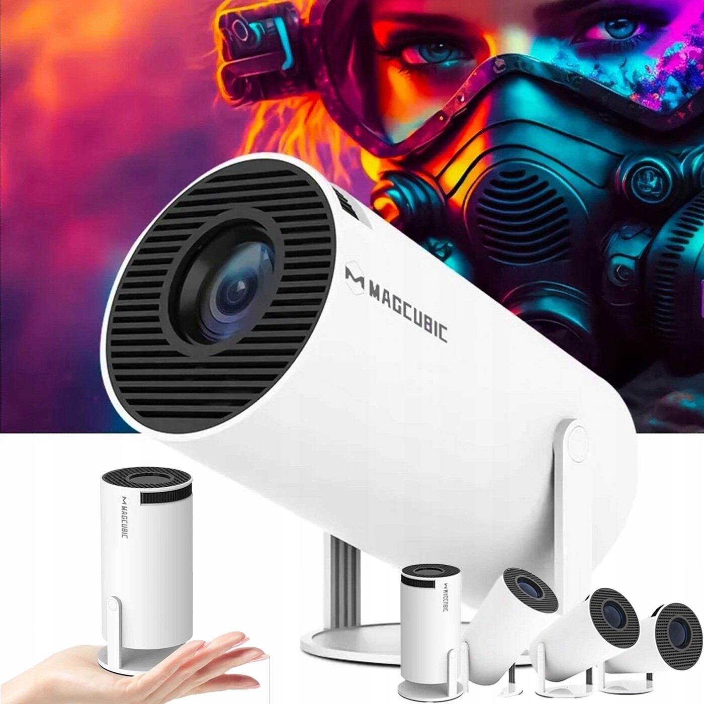 Domácí Projektor WiFi Projektor Android Tv Full Hd Led Vestavěný Reproduktor