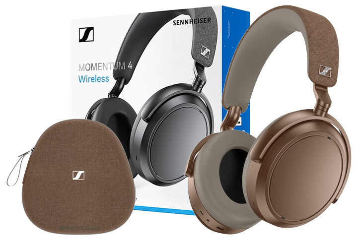 Sluchátka Sennheiser Momentum 4 Wireless Brown 60h aptX Hybrid Anc Pouzdro