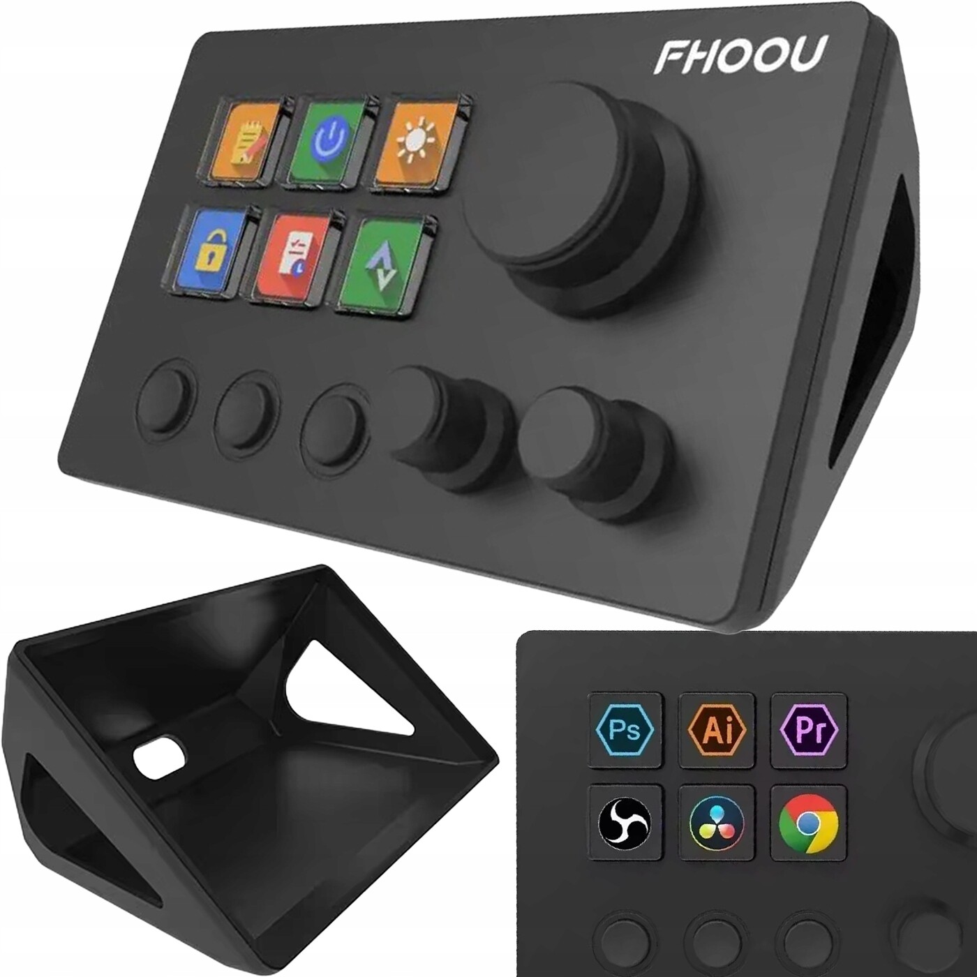 Kreativní klávesnice s knoflíkem pro tvůrce pro video a další grafiku