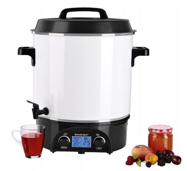 Elektrický hrnec na pasterizaci ohřívacích sklenic kohoutek Varník 27 l