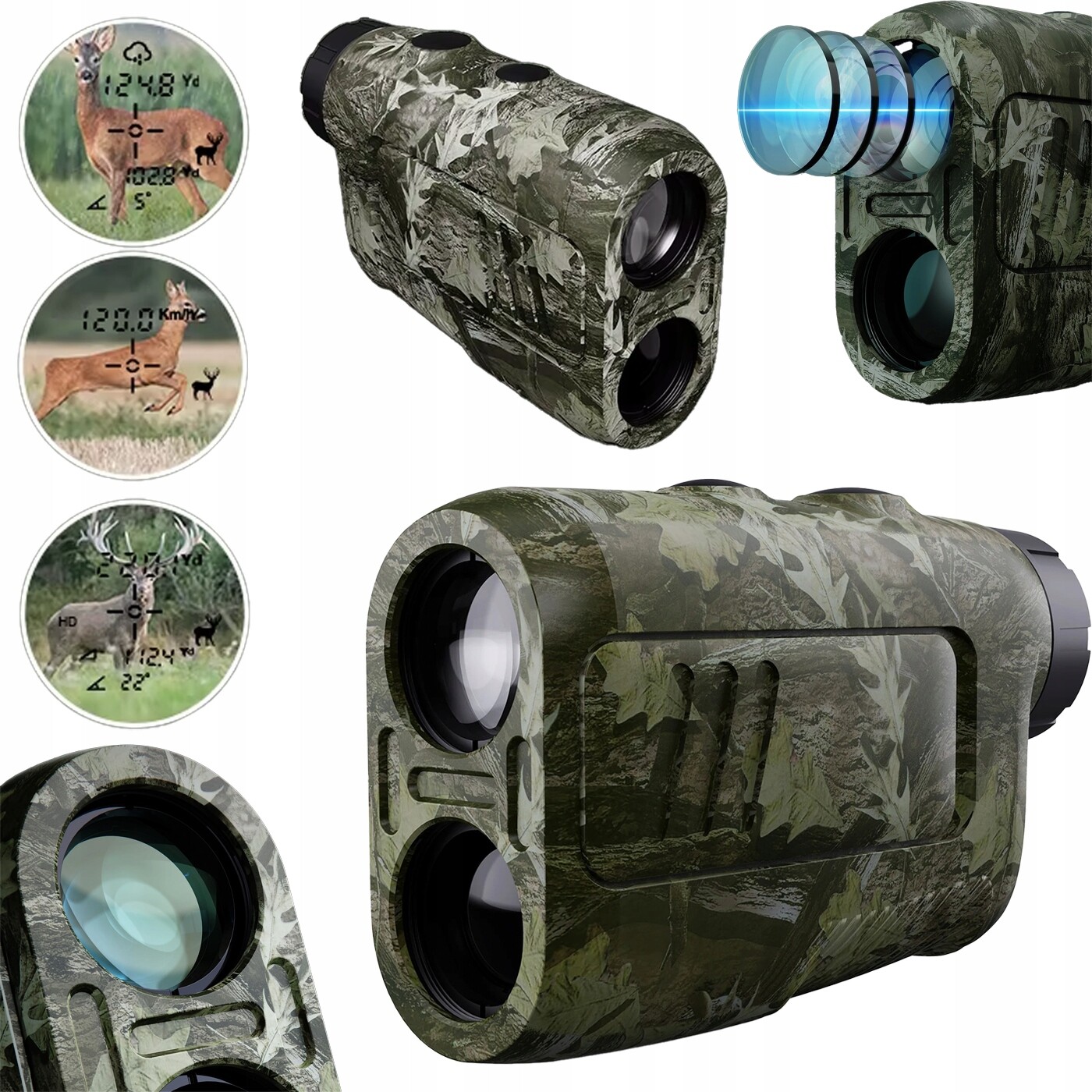 Lovecký Dálkoměr 600M Laserové měření rychlosti a výšky Autofocus