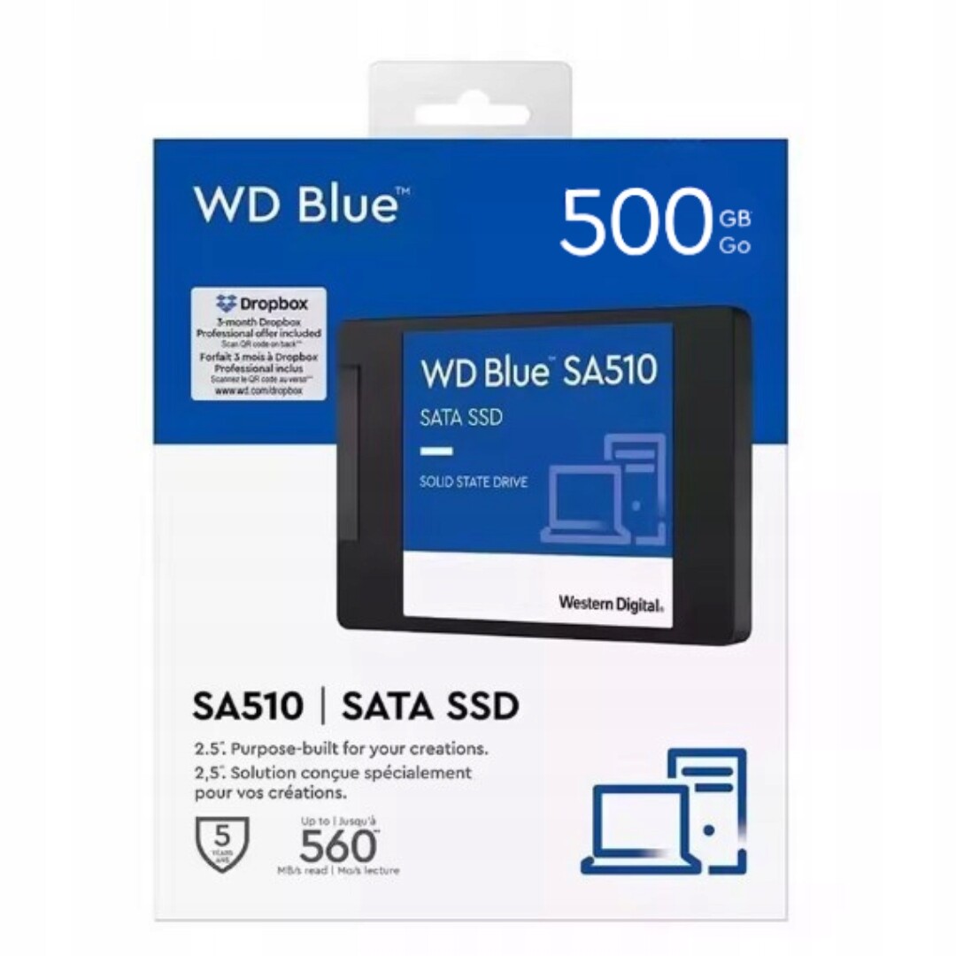 Pevný disk Ssd Wd Blue 500GB SA510 2,5