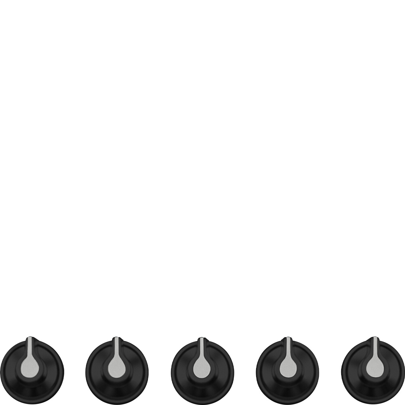 Smeg Linea Sada 5 knoflíků Linea Černá 5MP1GOGB3