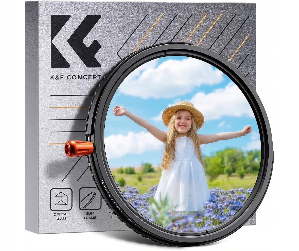 Filtr K&f Concept 3v1: ND/CPL/Black-Mist – Nano-Klear 55 mm