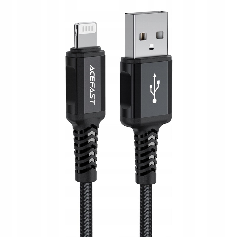 Kabel pro iPhone Usb Lightning 2.4A 1.8 m černý