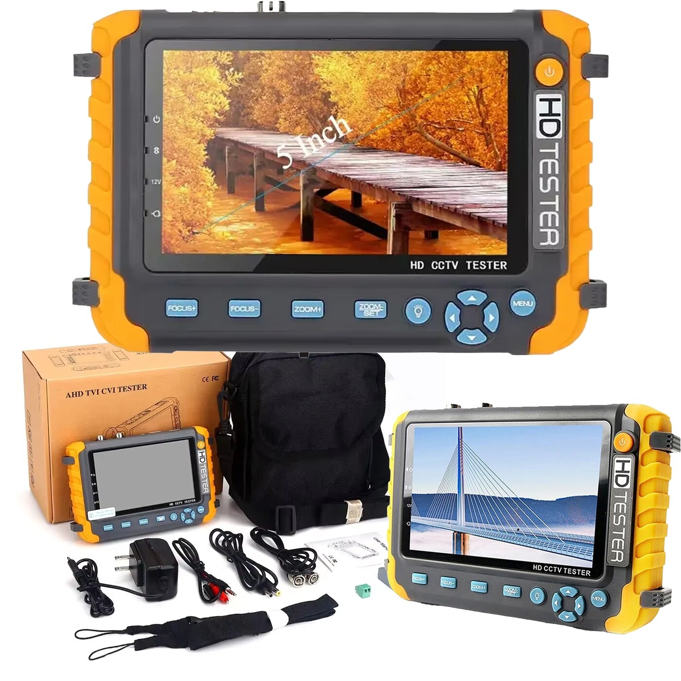 Servisní Monitor Tester Kamer Cctv Monitorů Ahd/cvi/tvi/cvbs Multifunkční