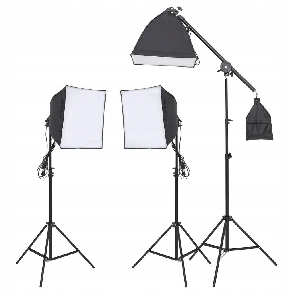 vidaXL Fotografický studiový set s lampami