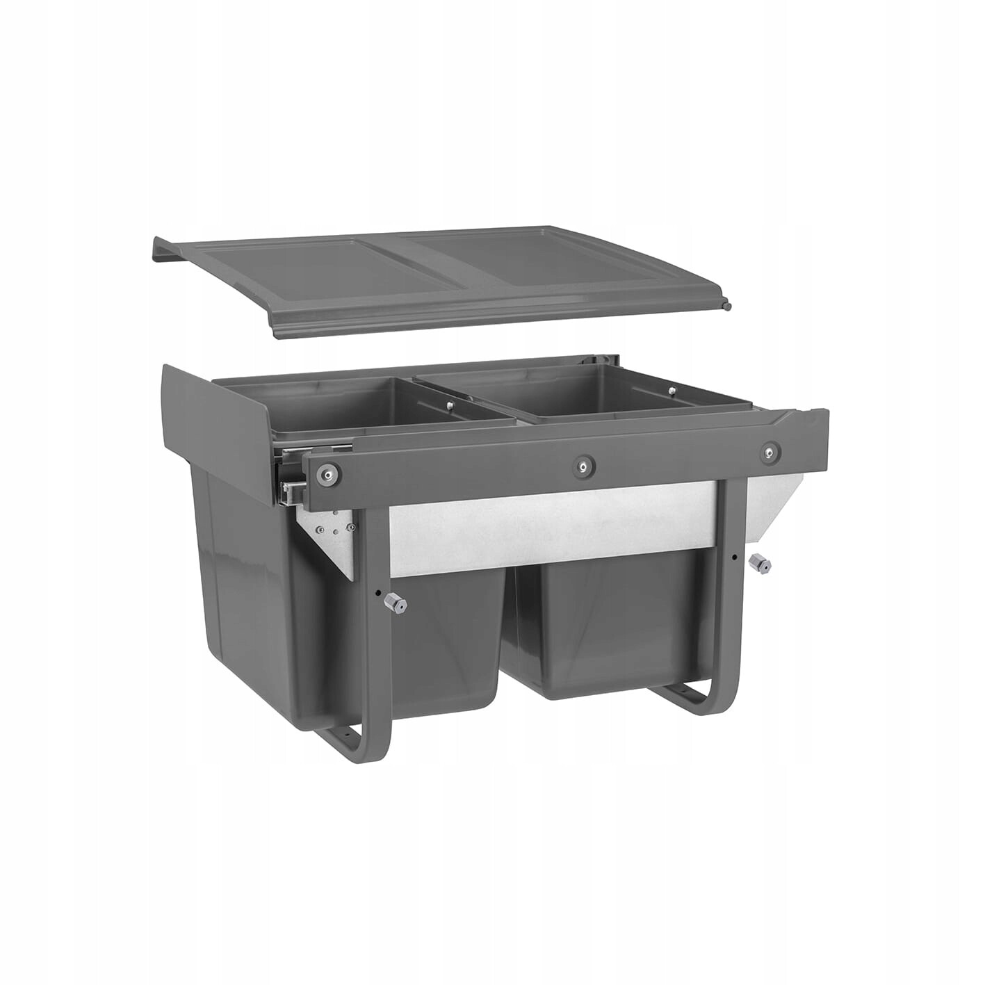 Odpadkový koš do skříňky 450 mm, 2 x 15 l