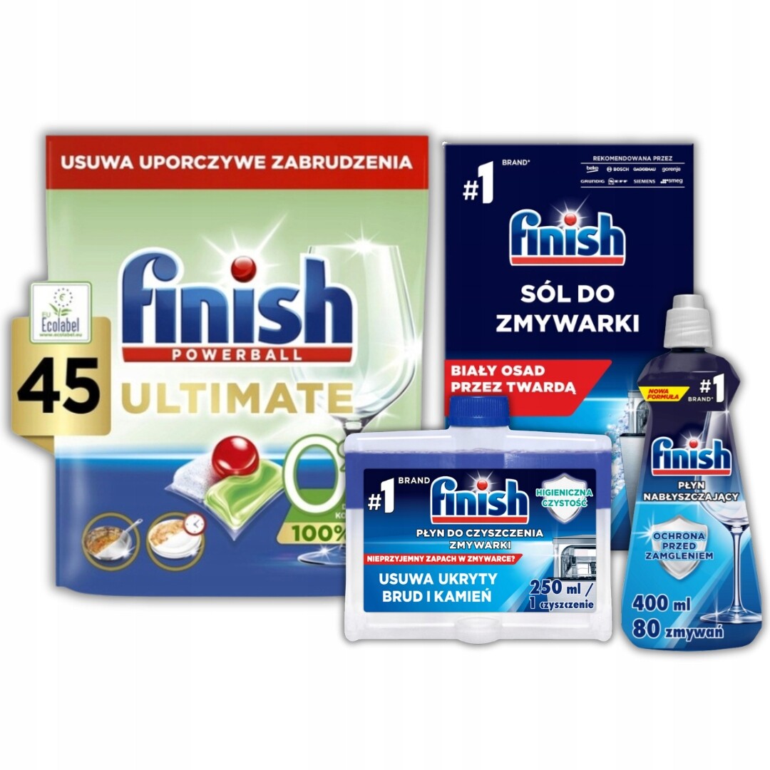 Kapsle do myčky Finish Ultimate 0% 45 ks sada ks kusů