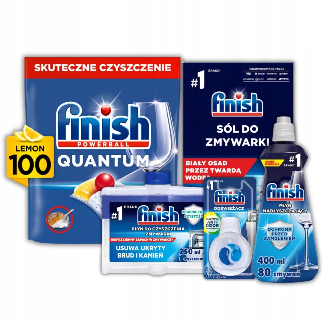 Finish Quantum Kapsle do myčky nádobí Citrón 100 ks Sada ks