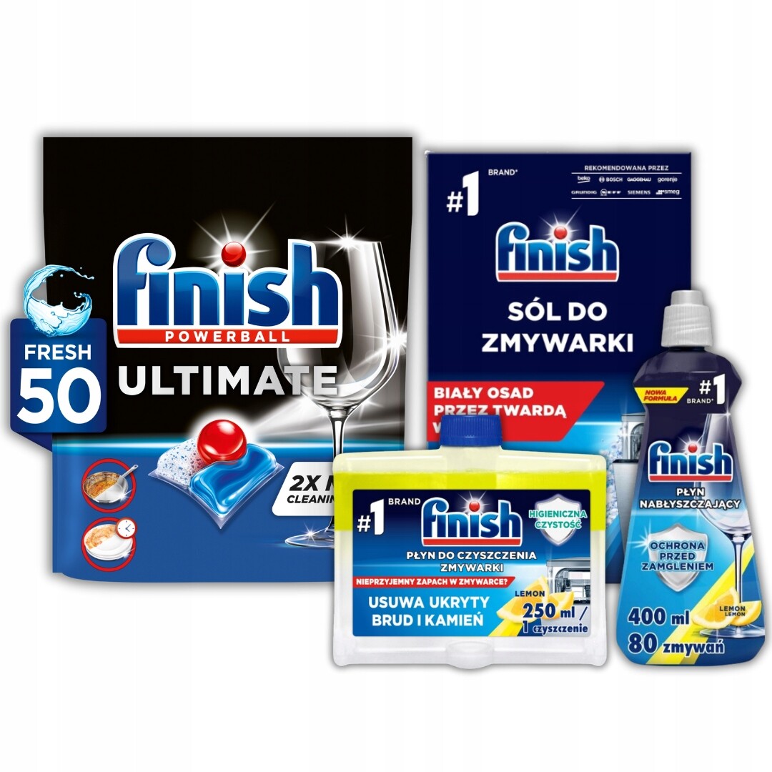 Finish Quantum Ultimate Regular kapsle do myčky nádobí, sada 50 ks ks kusy