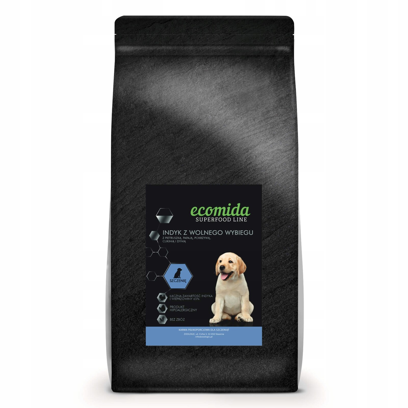 Ecomida Superfood 65 % Krůta & Vepřové maso, Štěně 12 kg krmivo Bez obilovin