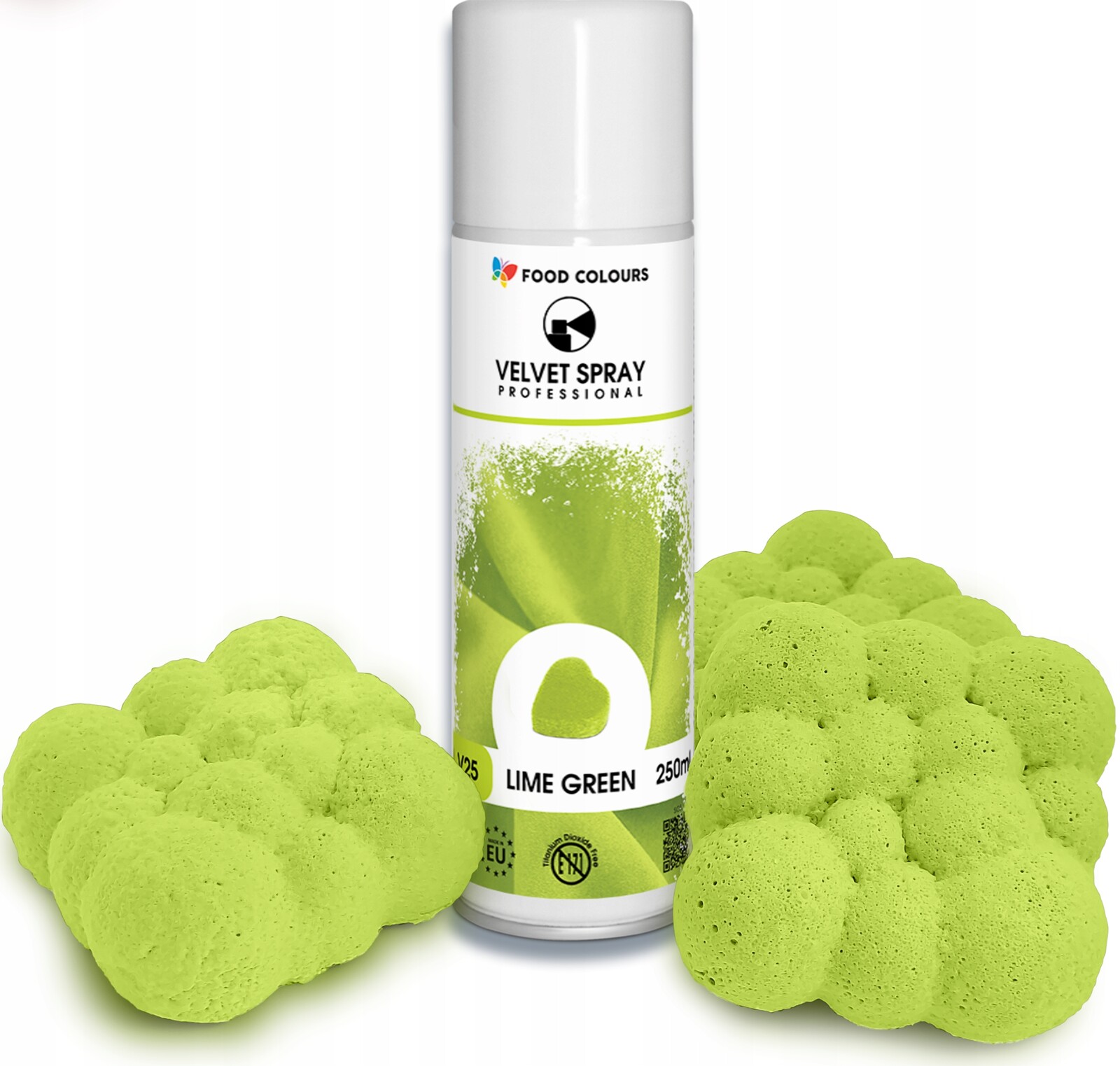 Potravinářský Semiš Ve Spreji jedlý Limetkový Zelený 250 ml limetka limetková