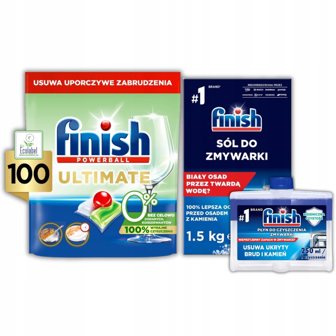 Kapsle do myčky Finish Ultimate Zero, sada 100 ks ks kusy