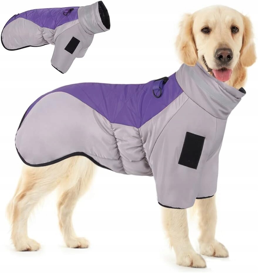 Voděodolný teplý zimní kabát pro psy, vesta s nohama