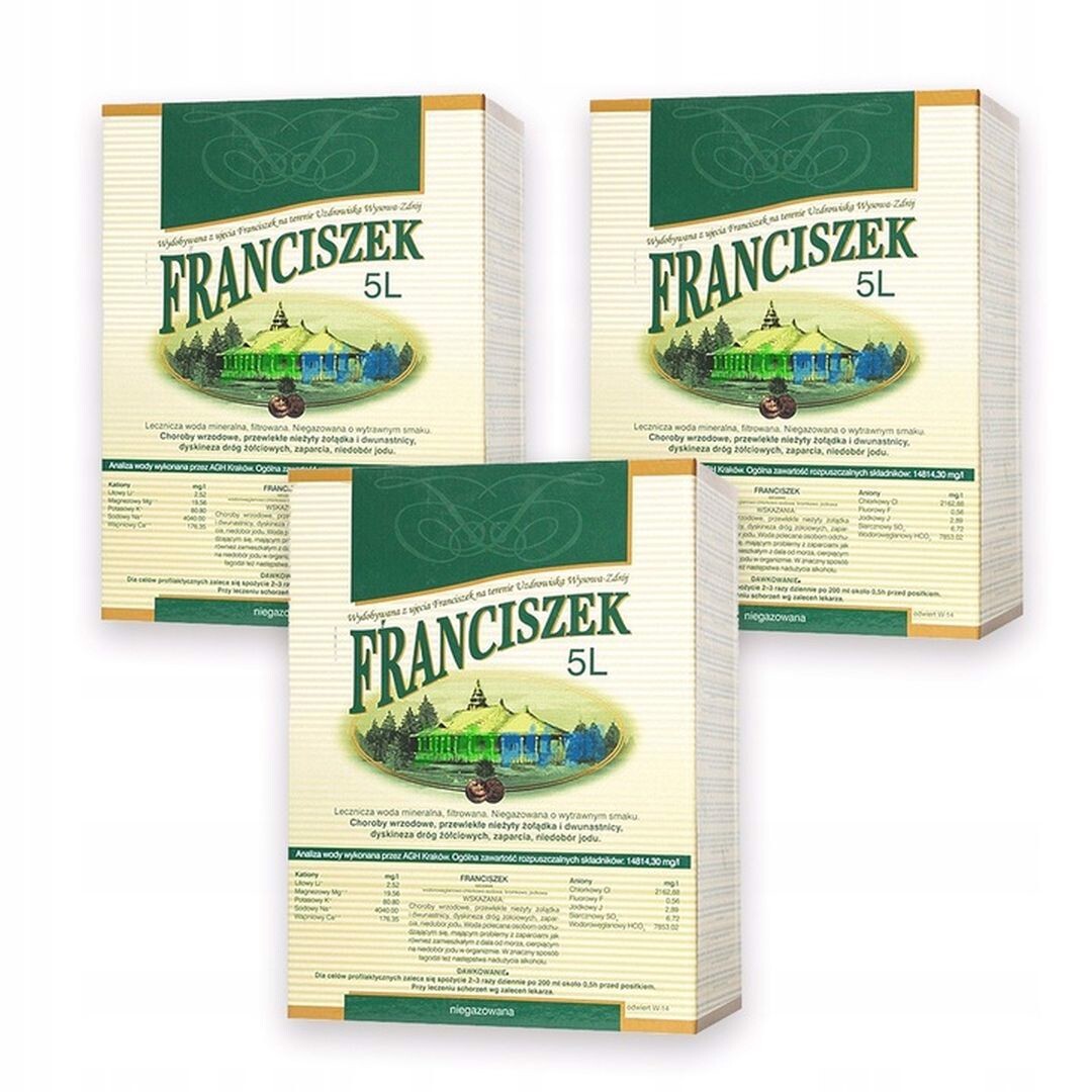 Léčivá minerální voda František 5 l x 3 kusů