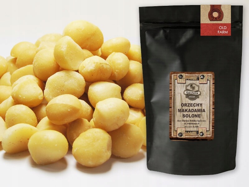 Makadamové Ořechy 1000 g Solené Makadamia 1 kg