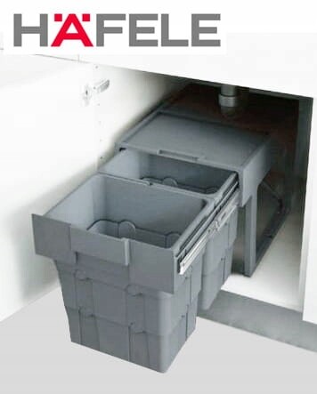 Odpadkový koš na tříděný odpad do skříňky 400 m