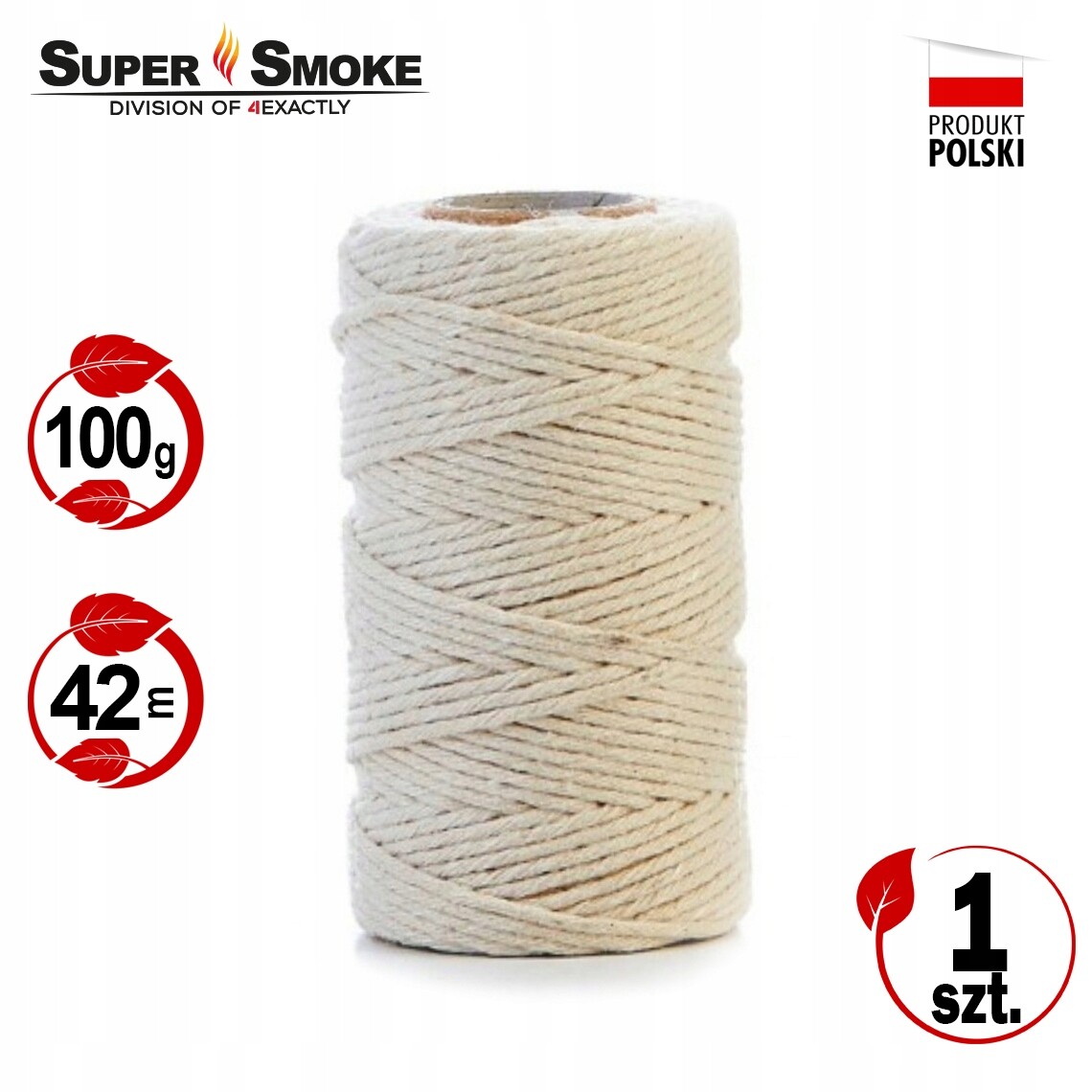 Uzenářská nit, šňůra na vázání uzenin Smoke 100 g 42 metrů