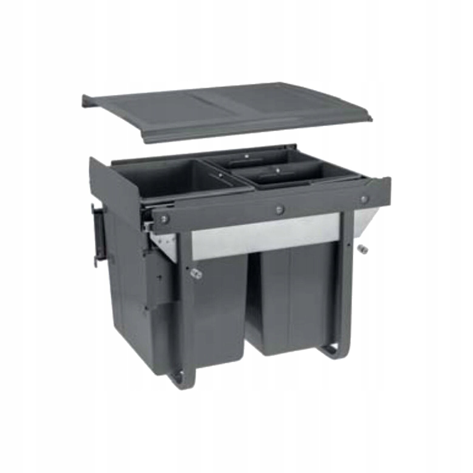 Odpadkový koš Practi Eco Vysoký 450 mm, 20 l 2x10 l