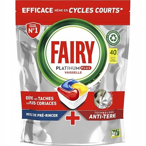 Fairy Platinum Plus Kapsle do myčky nádobí Anti Terne Lemon 40ks