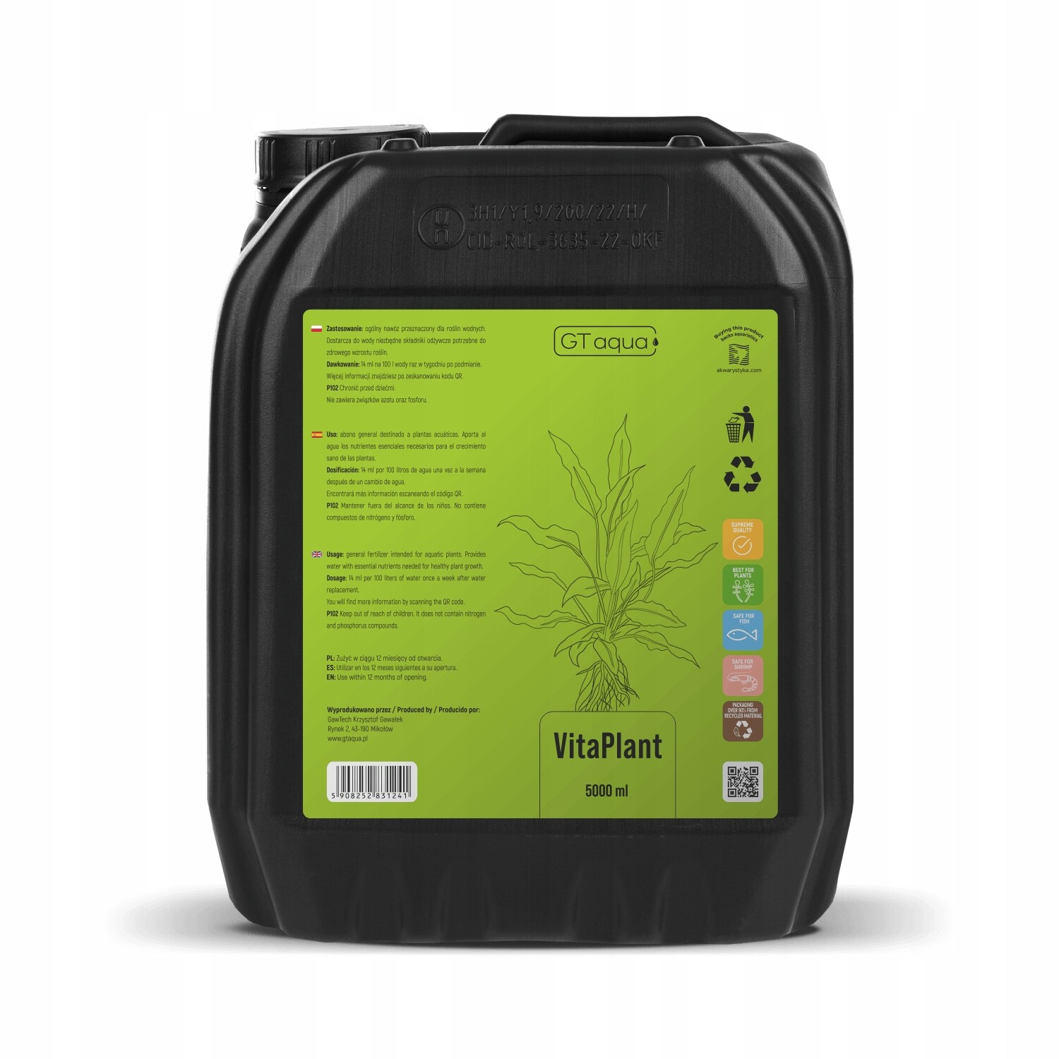 Gt Aqua VitaPlant 5 L – hnojivo pro rostliny