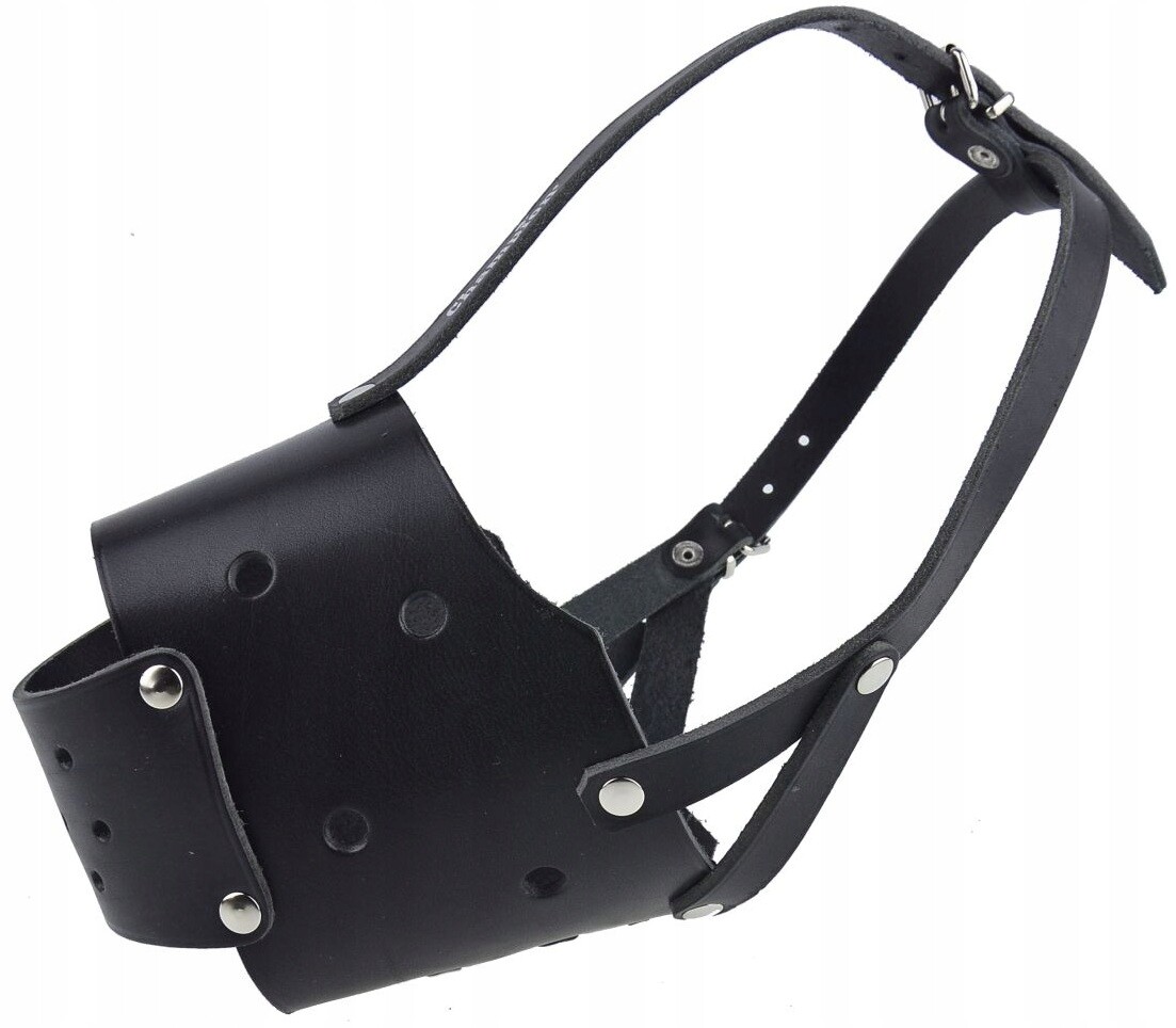 Kožený náhubek pro psa Champion Zabudovaný Bullteriér BU3 39/11 cm