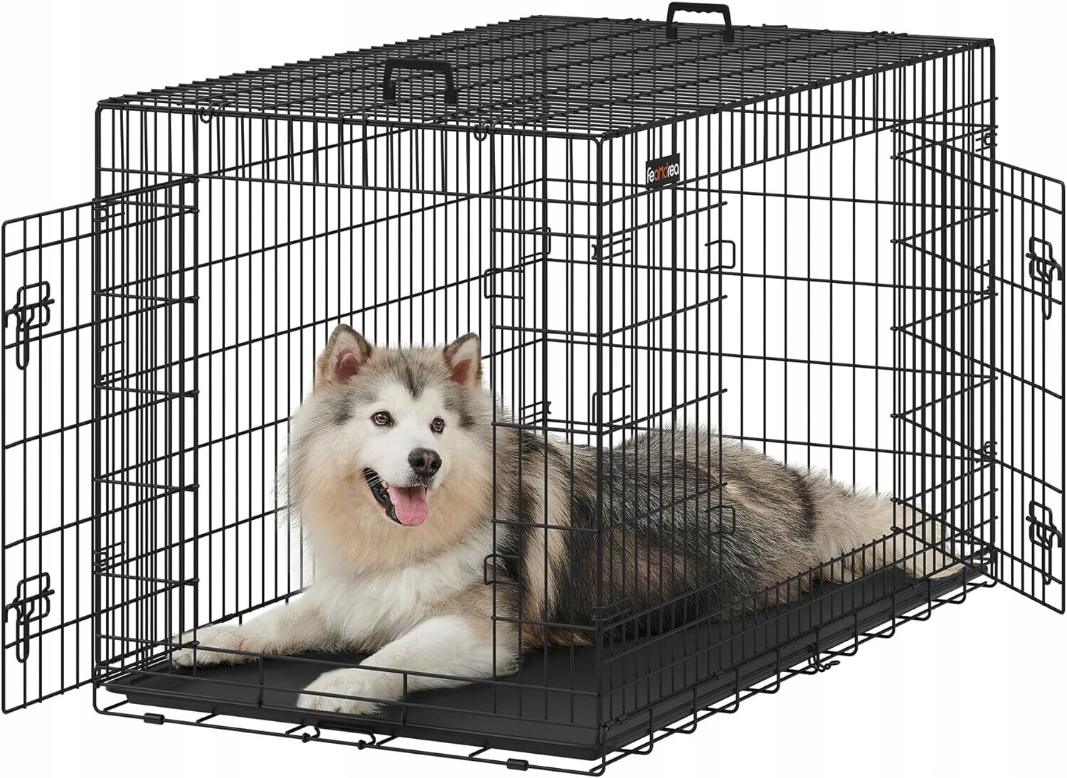 Kovová klec Přepravka Kotec pro velkého psa 79 x 136 x 87 cm