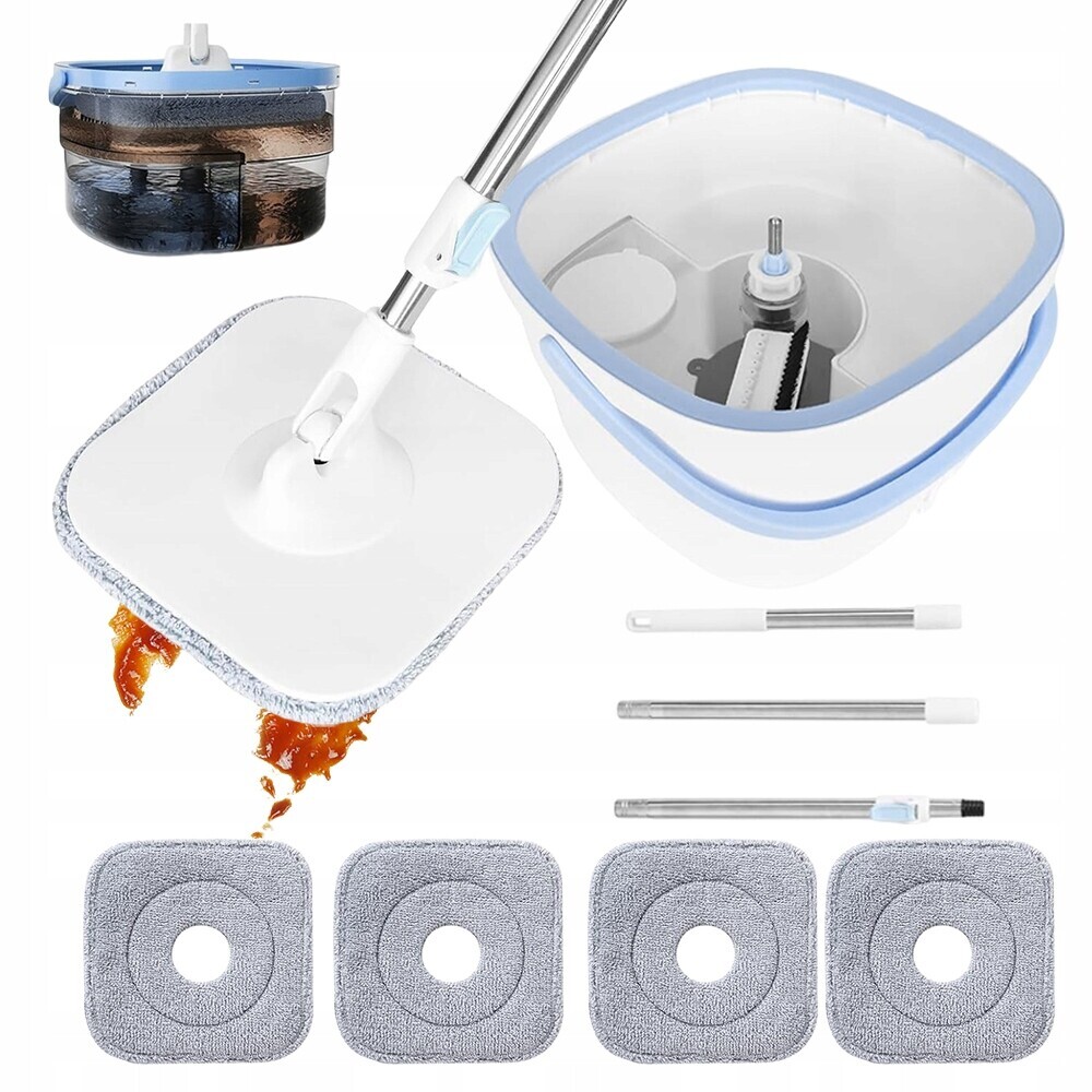 Rotační Mop Nastavitelný 360 Turbo Škálovatelný 110-130 CM