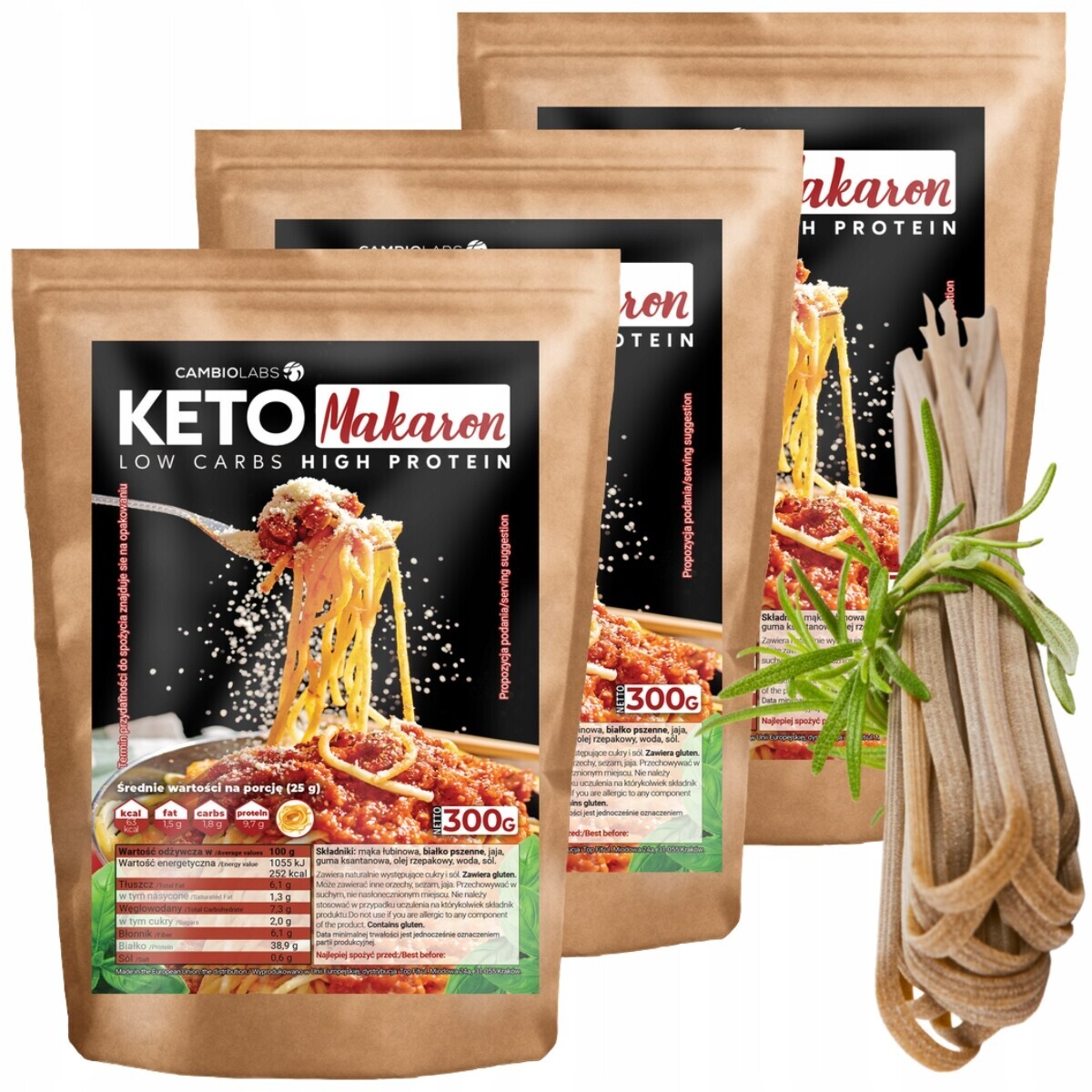Těstoviny Keto – o 90 % méně sacharidů CambioLabs