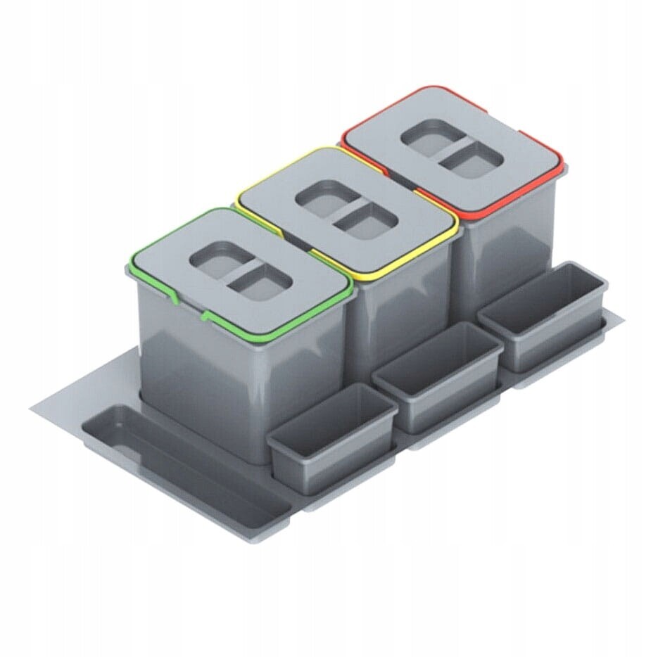 Odpadkový koš s pořadačem Praktiko do skříňky 900 mm