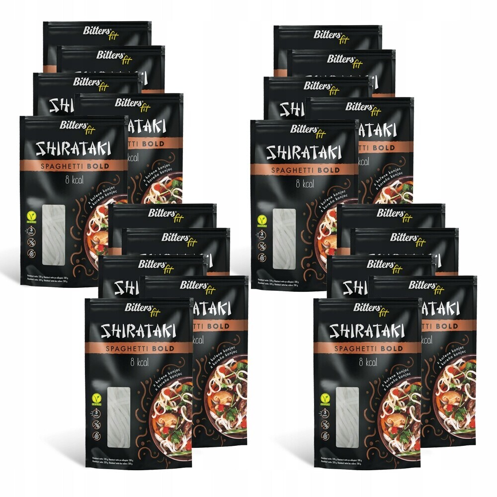 Bitters shirataki Fit konjac nudle špagety Bold 20 x 280 g