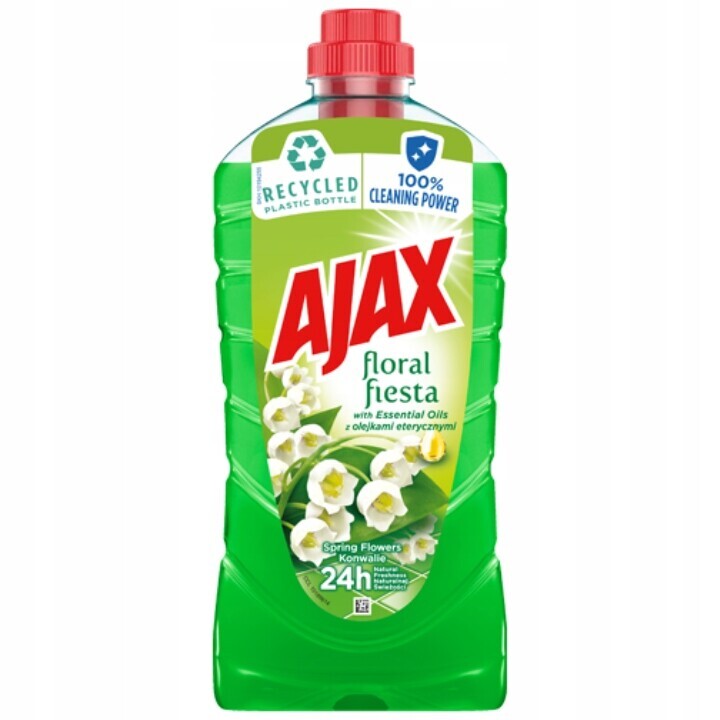 Ajax tekutý čistič podlah konvalinka 1lx12ks