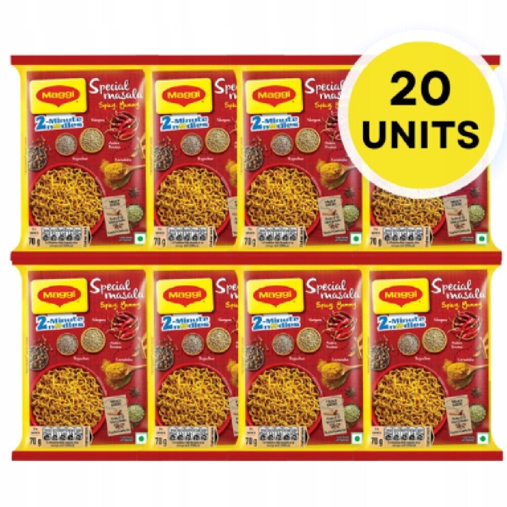 Maggi 2minutové nudle Special Masala (balení 20 x 70 g)