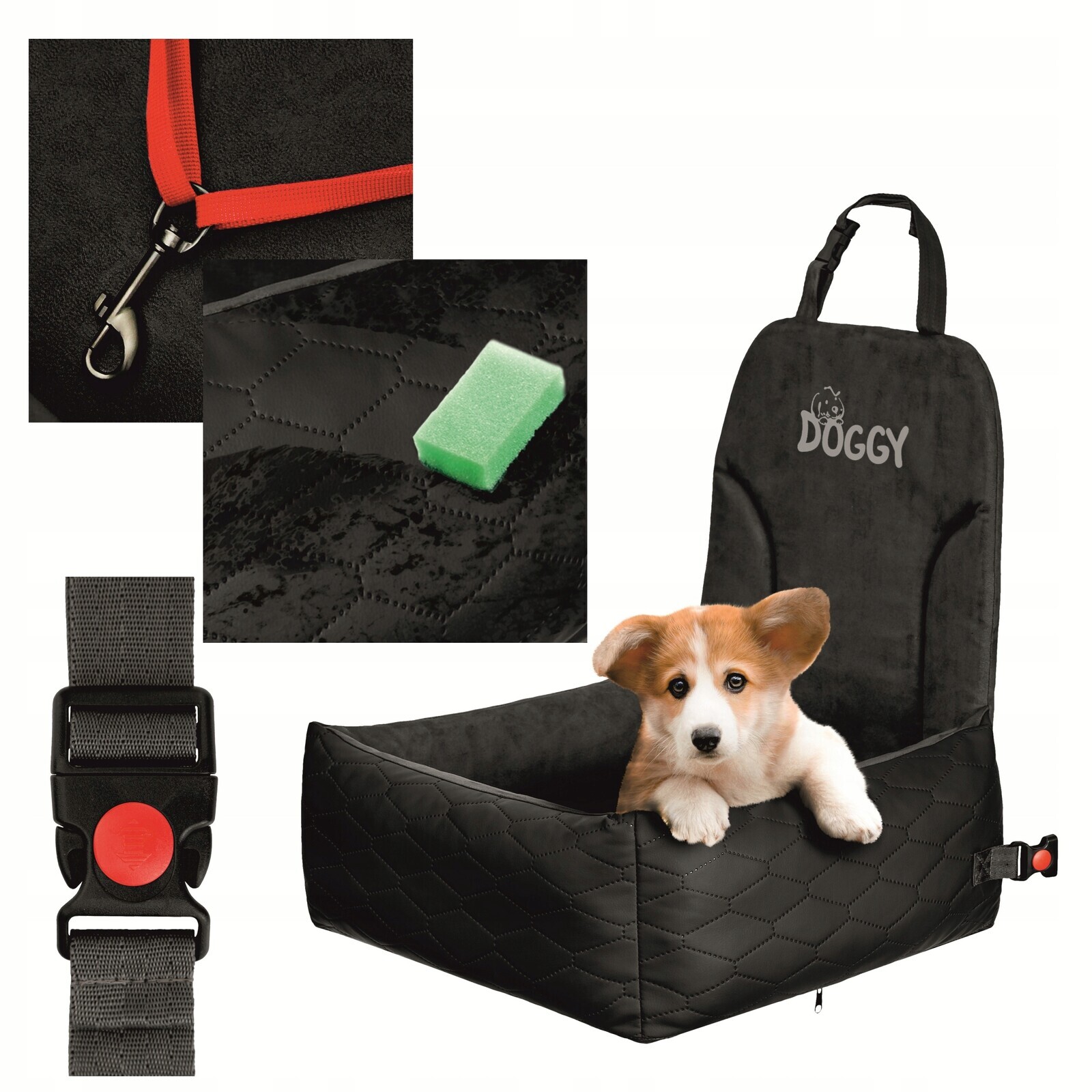 Sedačka Pro Psa Přepravka Do Auta Pro Psa Kočku Stahovací potah