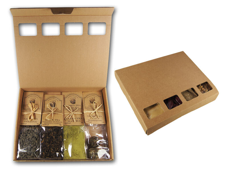 Sada 4 Čajů Matcha Black Tea Zelená Zázvorová