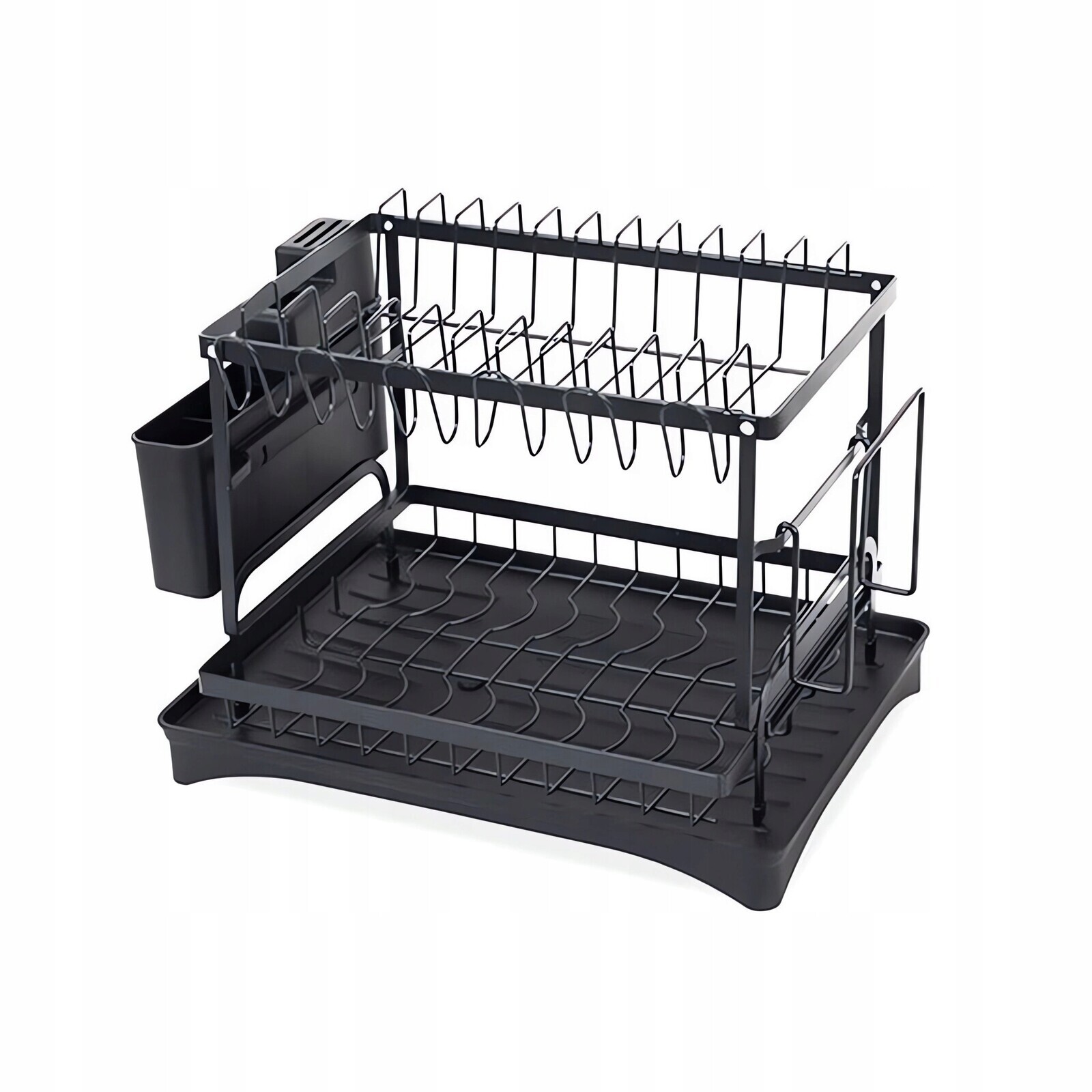 Verk 07348 Patrový odkapávač na nádobí, černý