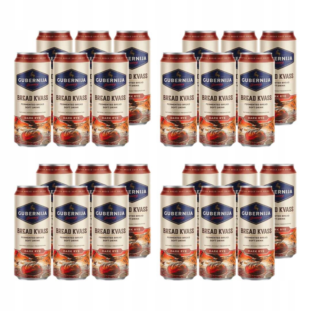 Gubernija Žitná chlebová kyselina tmavá 500 ml x 24 kusů