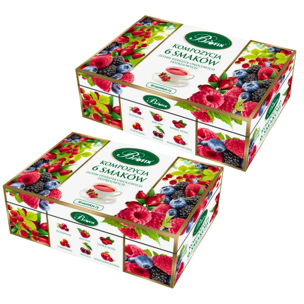 Čaj – složení 2 balení 6 x 10 sáčků