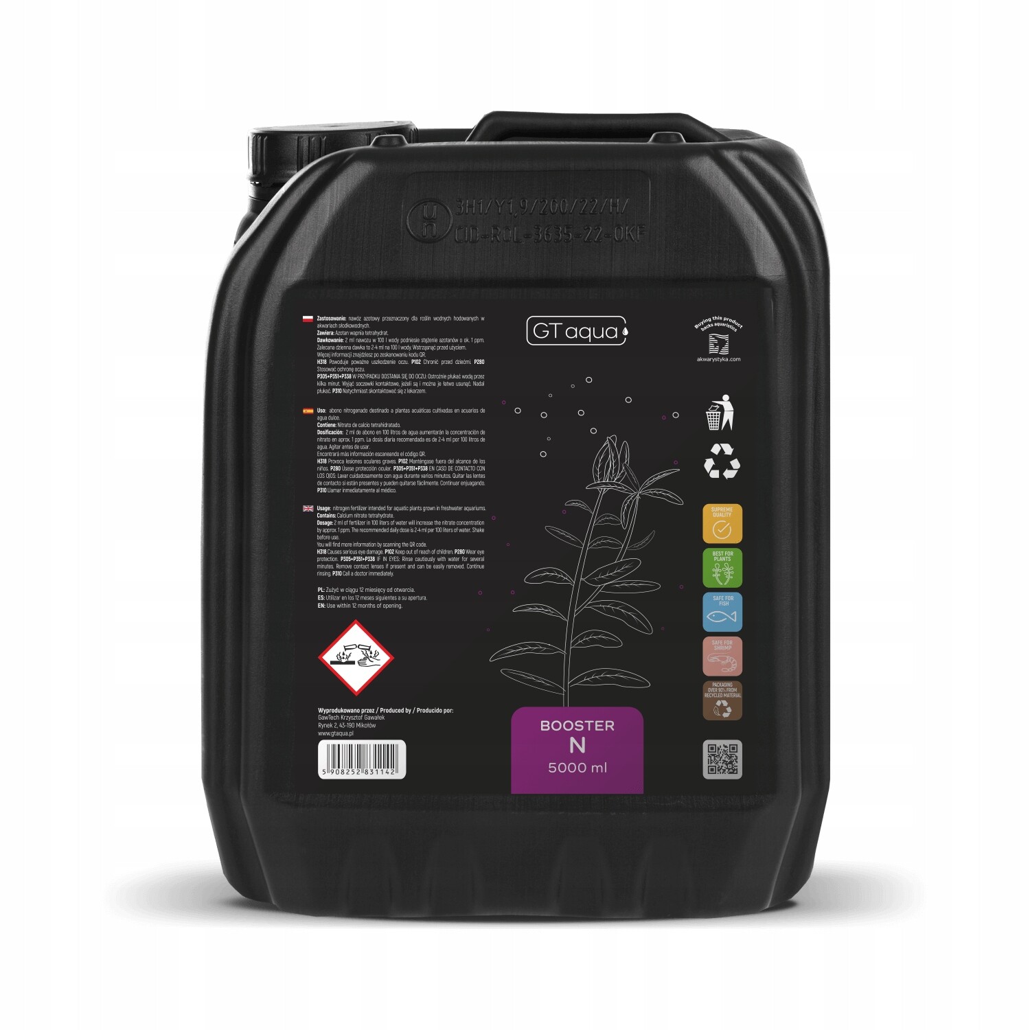 Gt Aqua Booster N 5 L – dusíkaté hnojivo