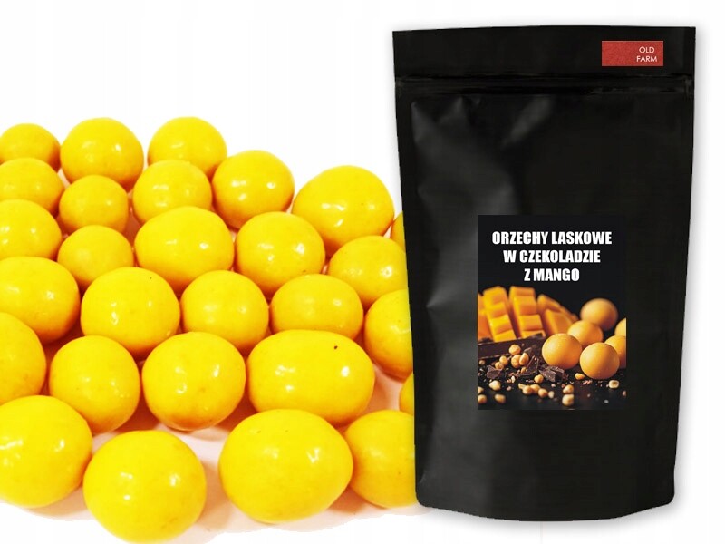 Lískové Ořechy V Čokoládě S Mangem 1 Kg Mléčná Čokoláda S Příchutí Manga