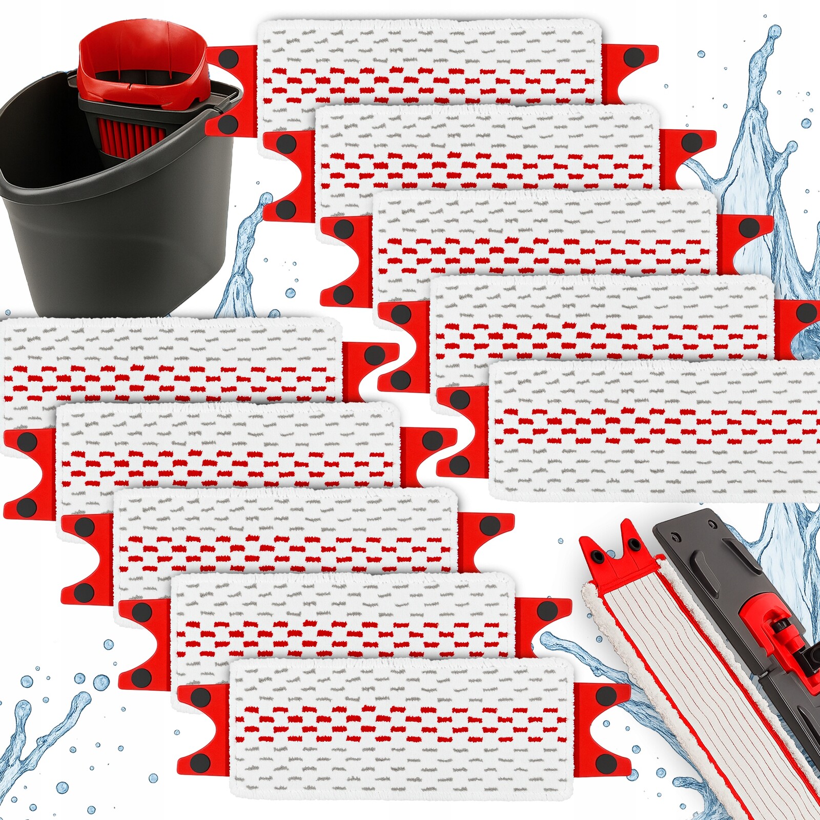 10 x Vložka Do Mopu Vileda Ultramax s plochými koncovkami Absorpční vložky 35 cm