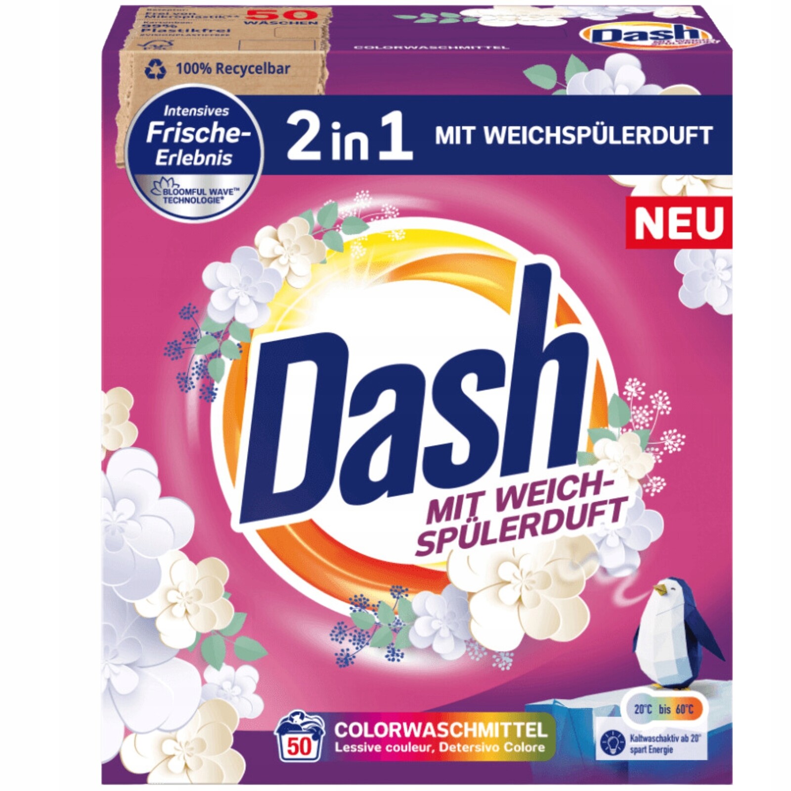 Dash prášek na barevné prádlo 3 kg