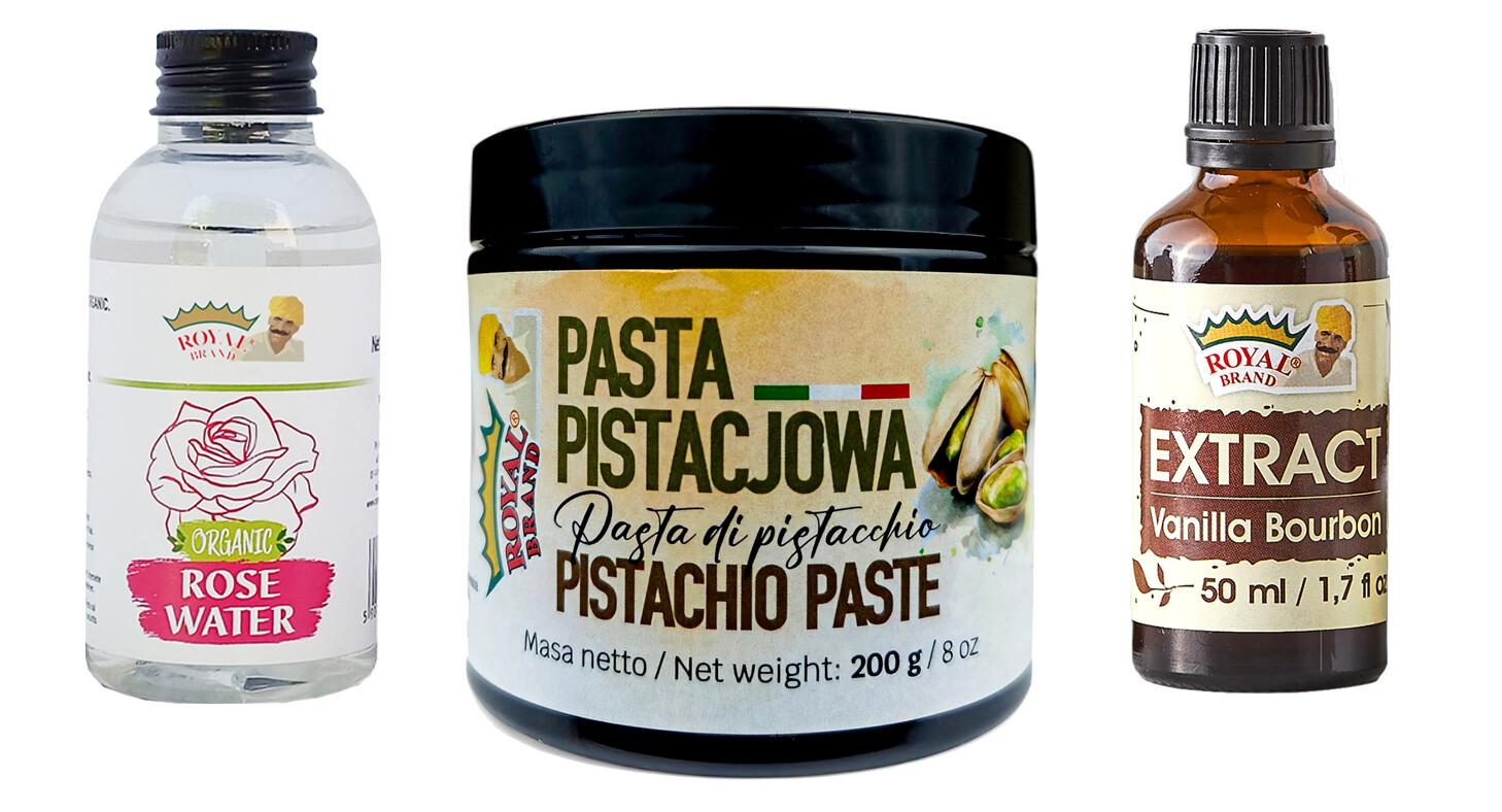 Sada pro baskický tvarohový extrakt, Pistáciová pasta s barvivem, Bi