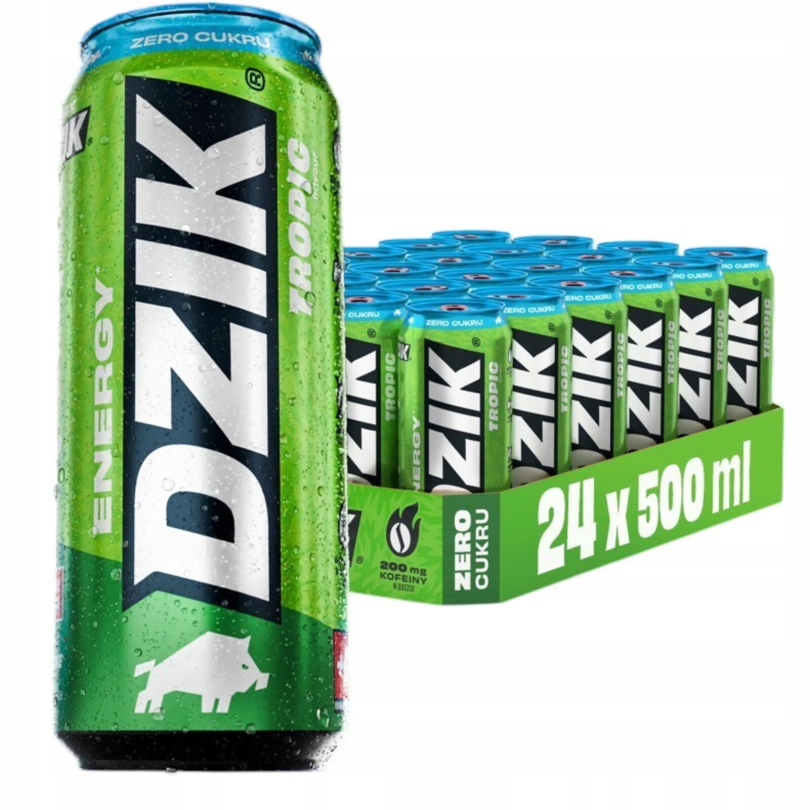 Sada 24 ks Energetický nápoj Divoký Energy Drink 500 ml Tropic