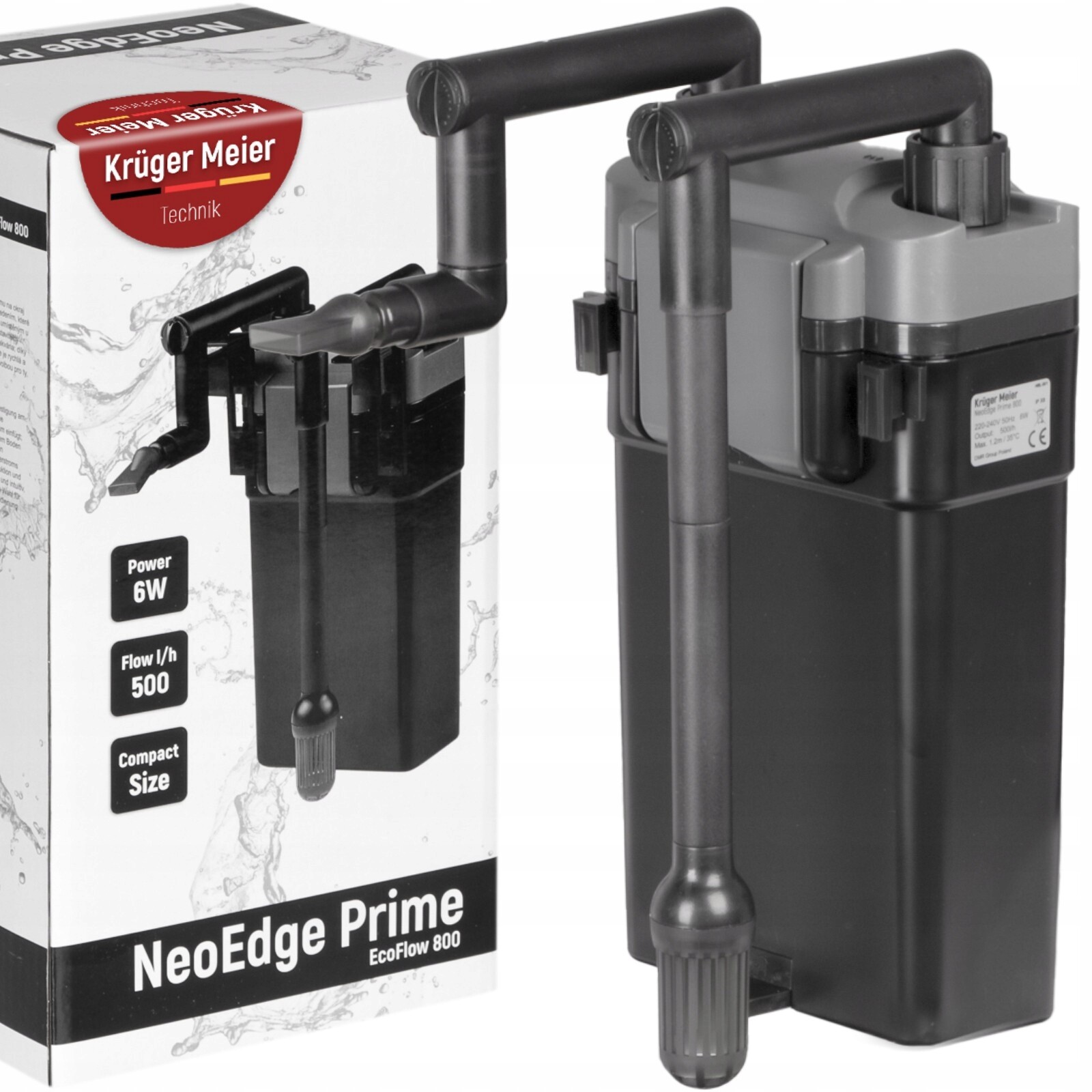 Kompaktní Filtr Neoedge Prime 800 Tichá Výkonná Filtrace 30 90 L 5 Košů