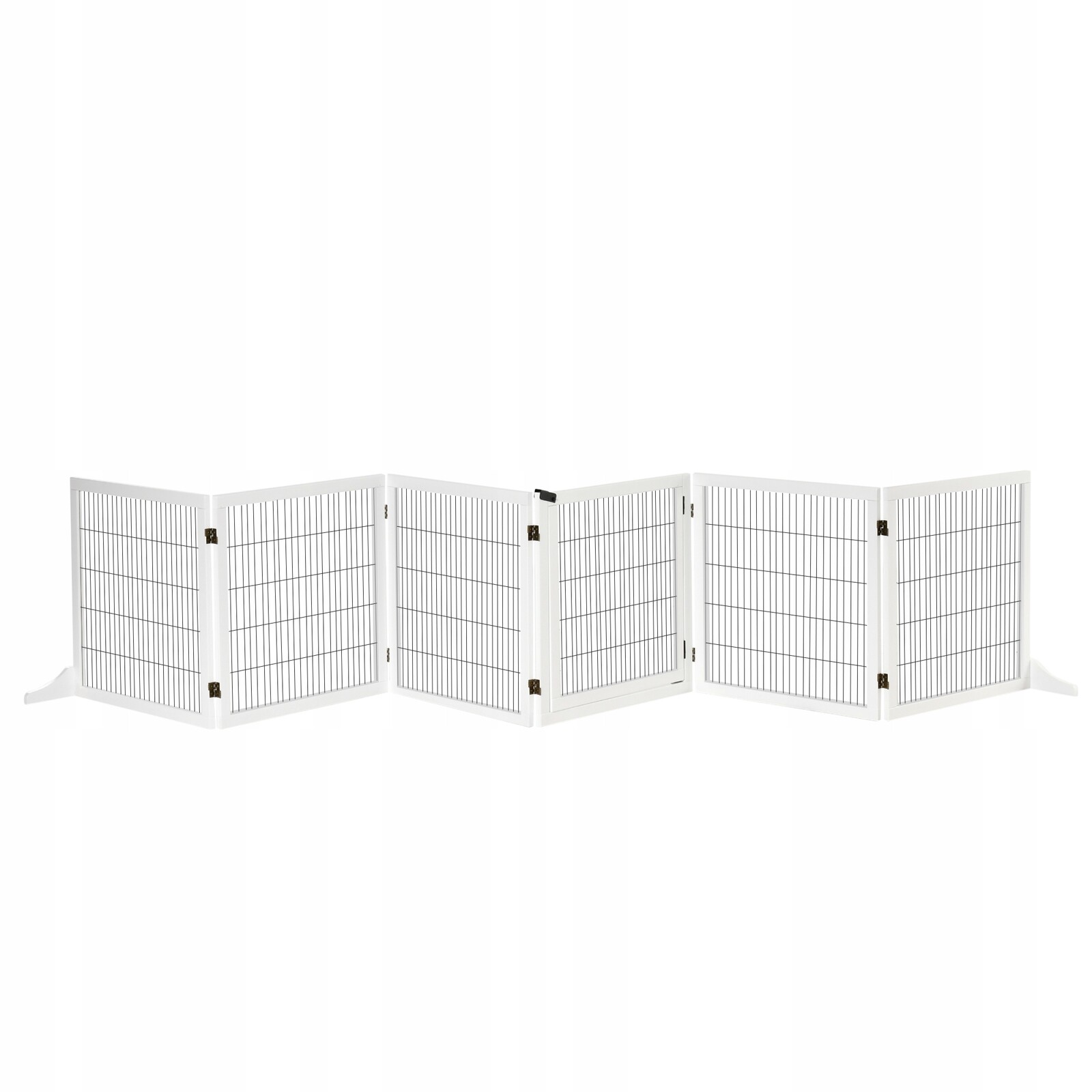 Zábrana pro psa PawHut bílá 432x36x70 cm